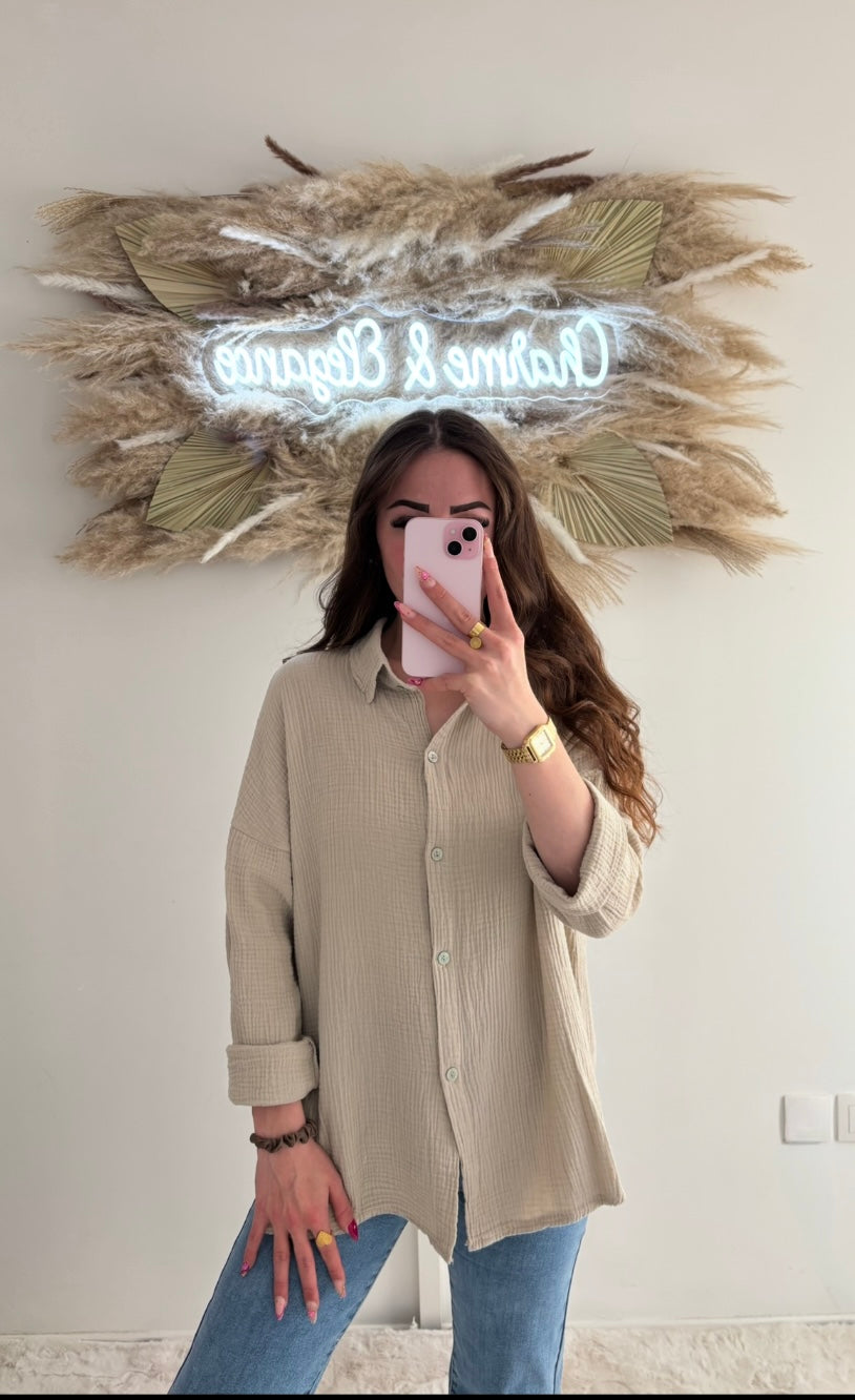 Chemise en gaz de coton
