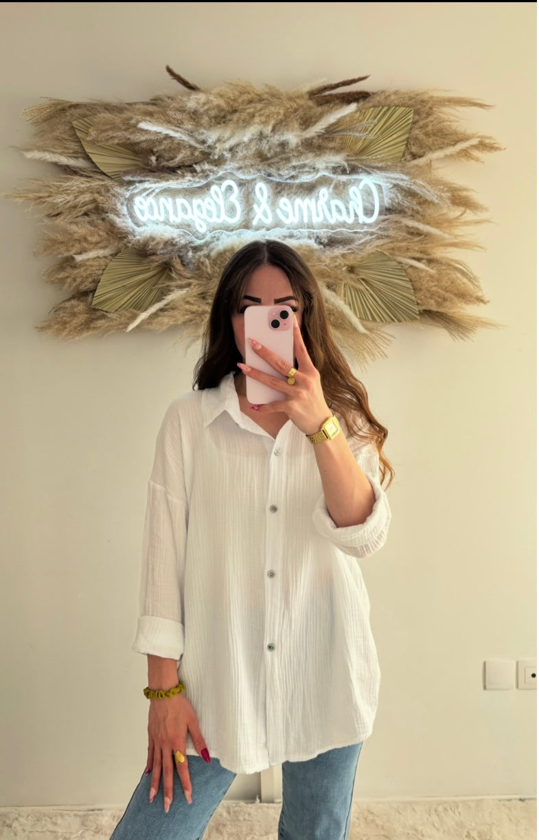 Chemise en gaz de coton