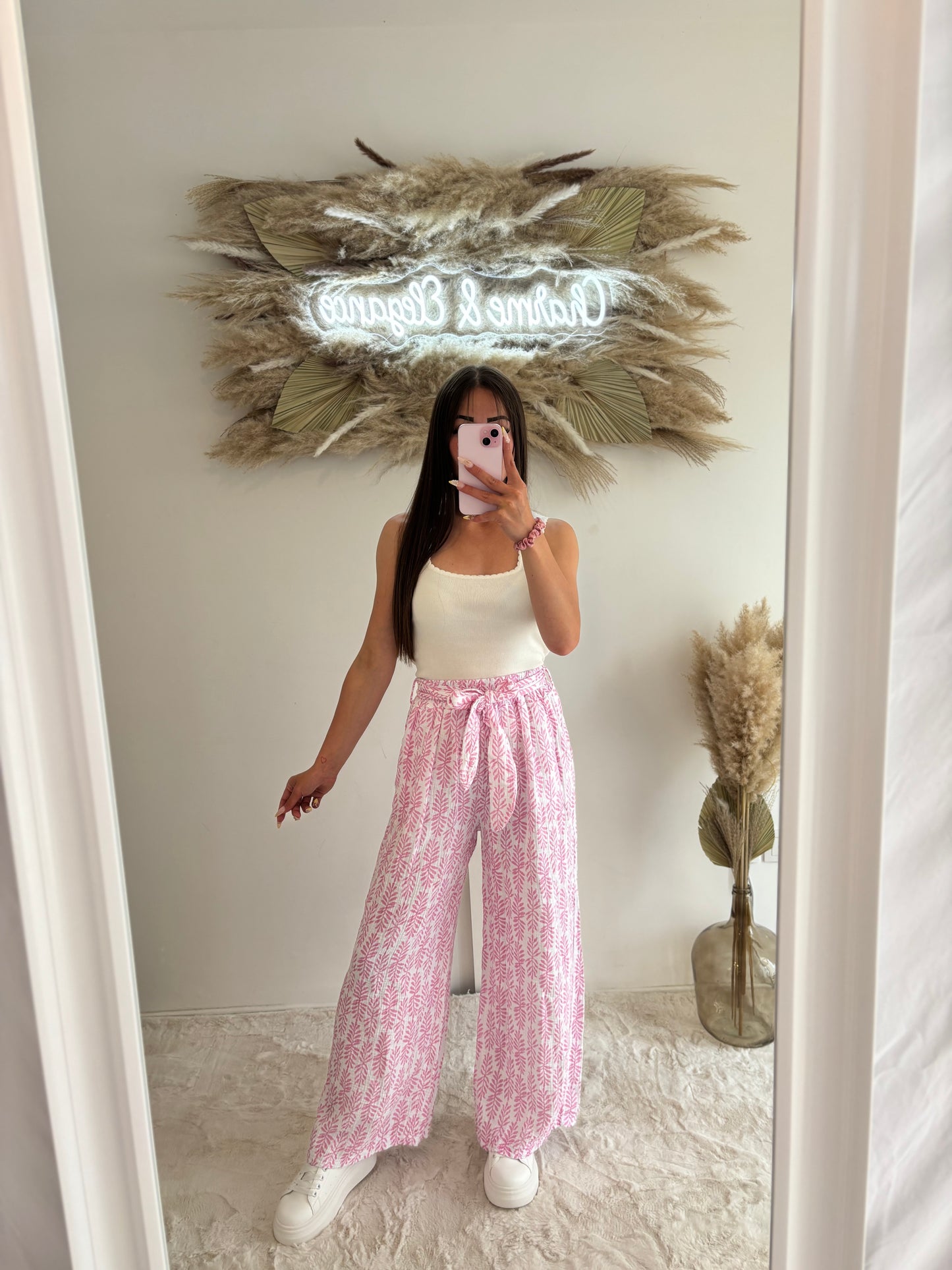 Pantalon à motifs