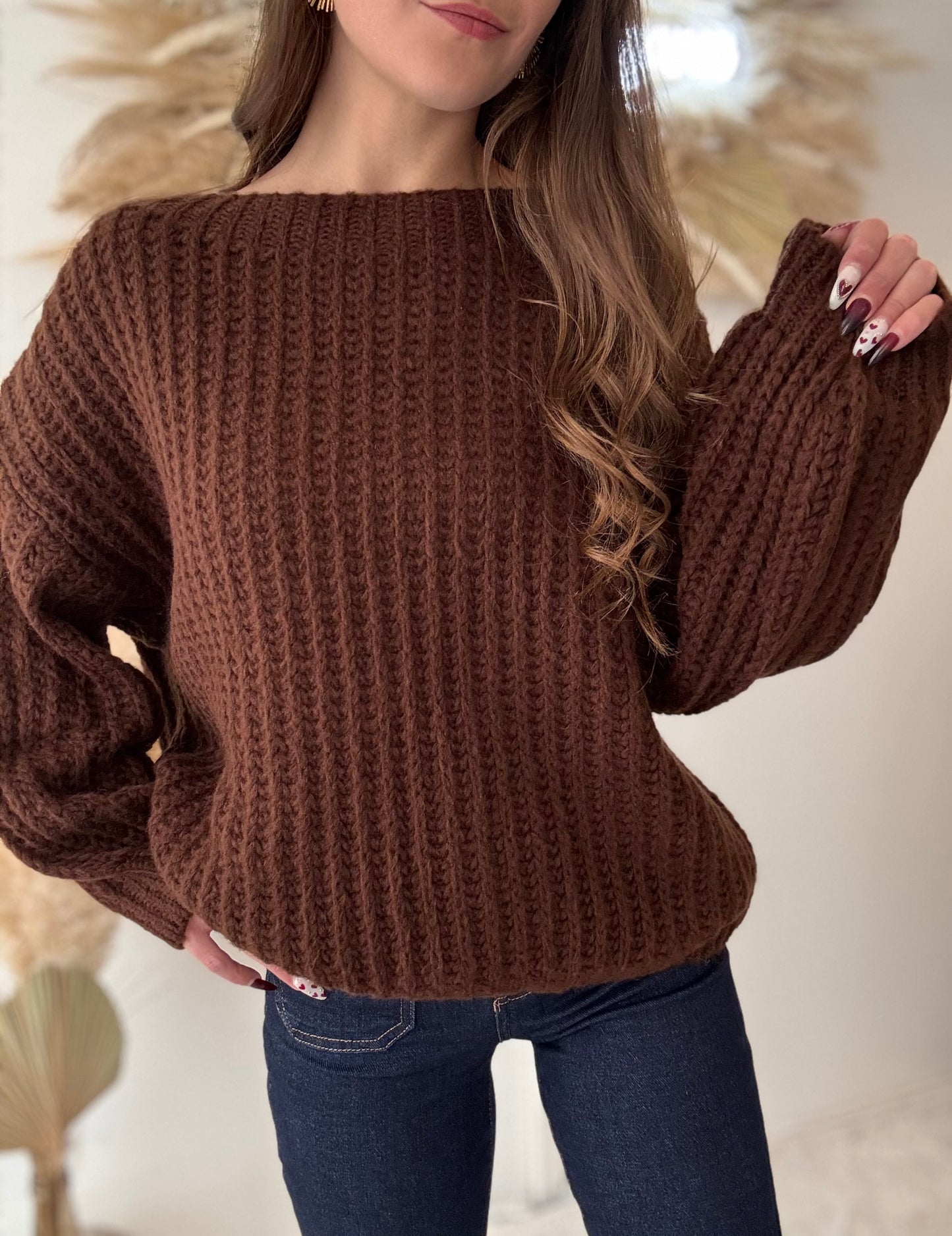 Pull tricot maille serrée