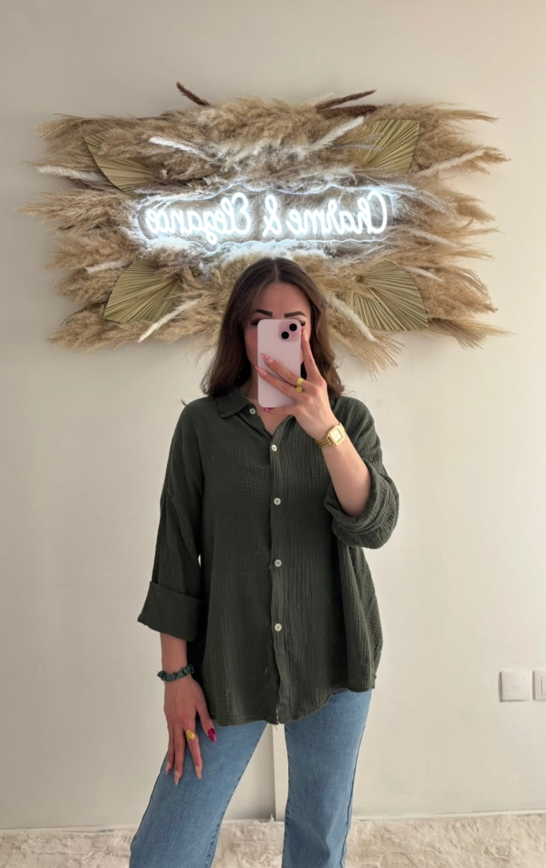 Chemise en gaz de coton
