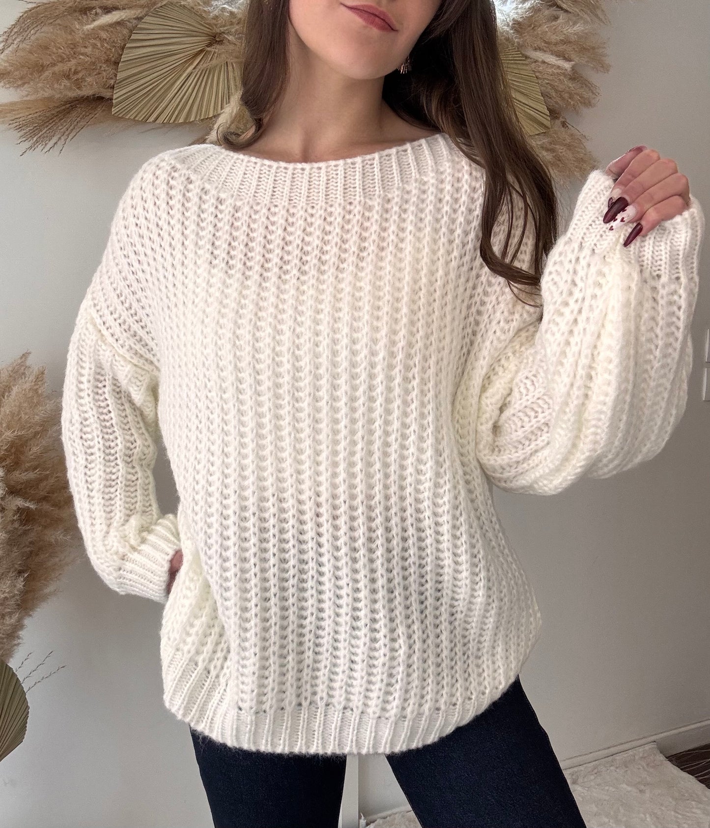 Pull tricot maille serrée