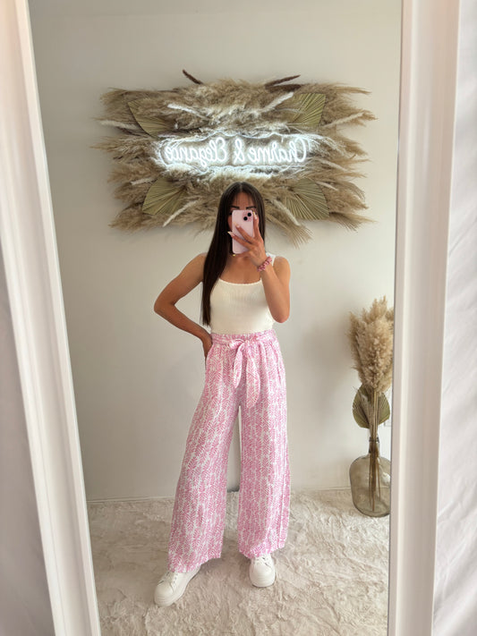 Pantalon à motifs