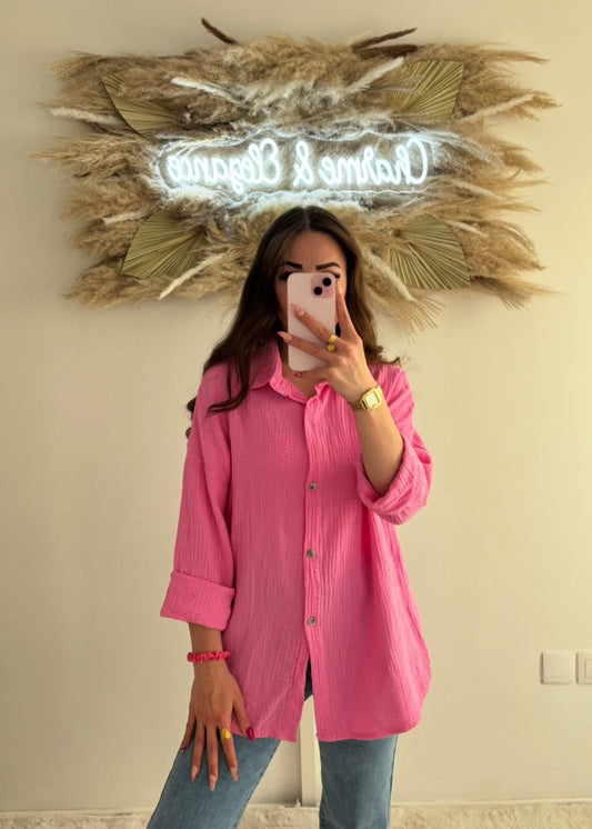 Chemise en gaz de coton