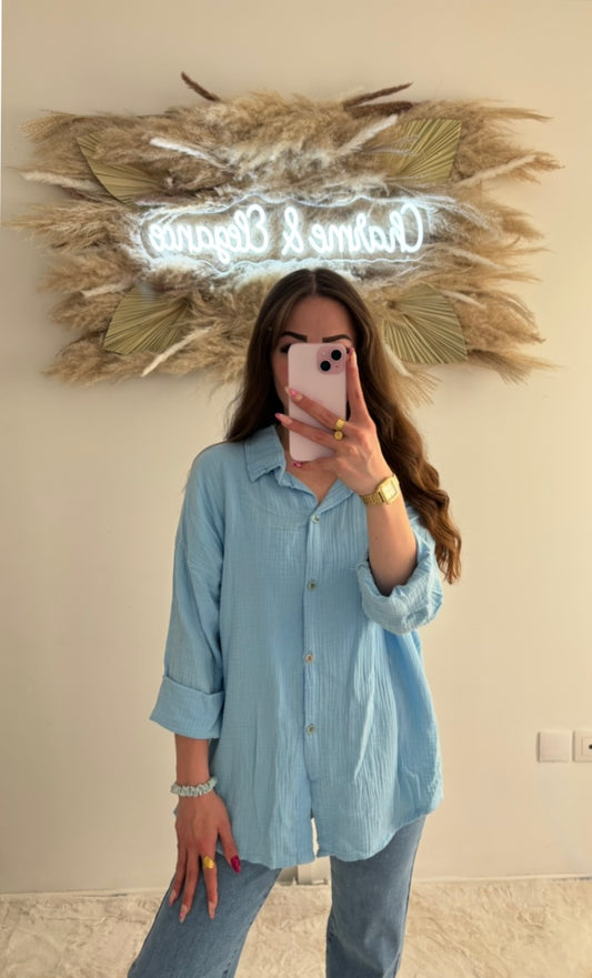Chemise en gaz de coton