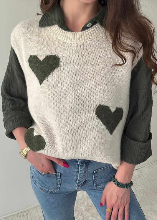 Pull sans manches.